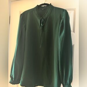 Alfani Ruffle Tie Neck Blouse